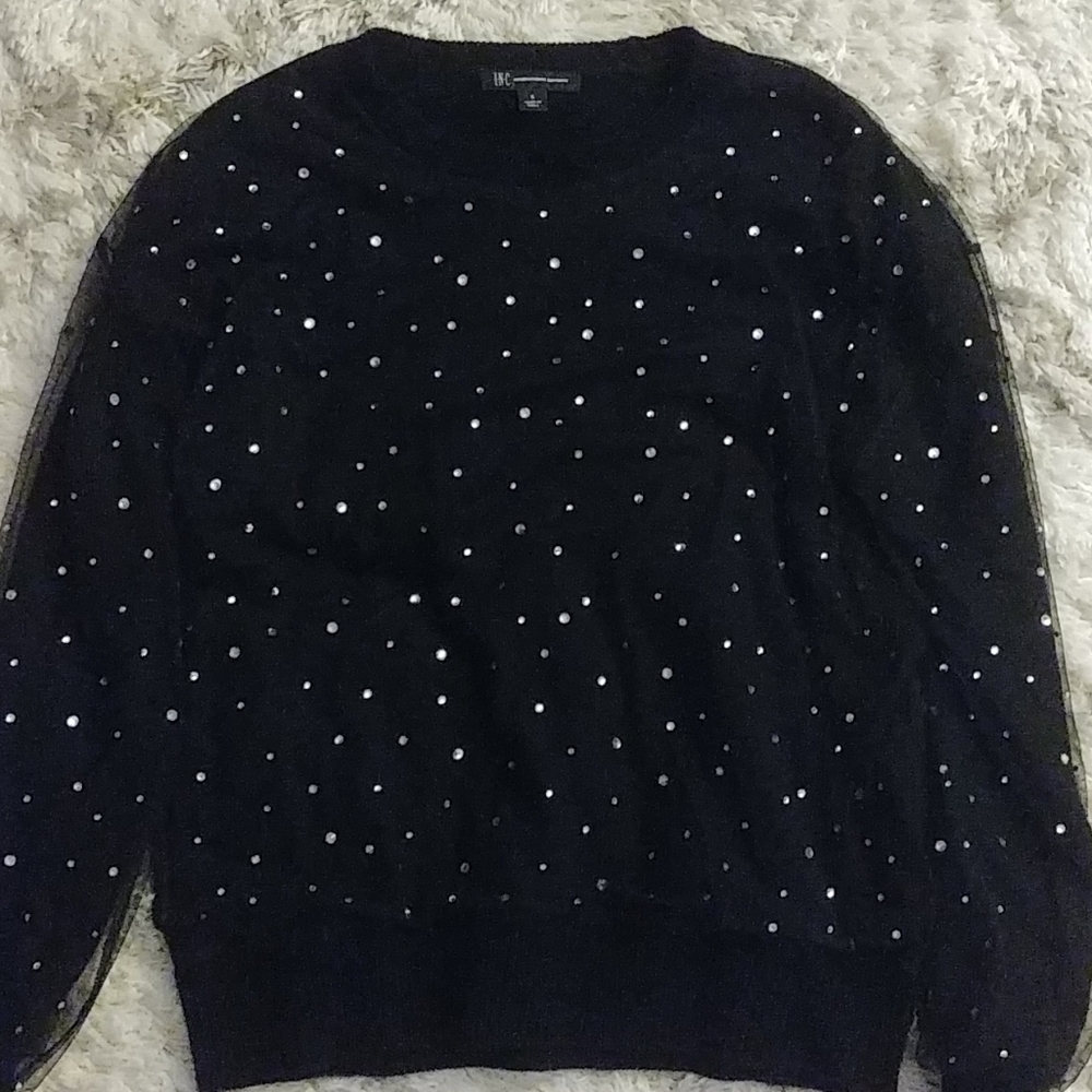 Black Sparkly INC sweater